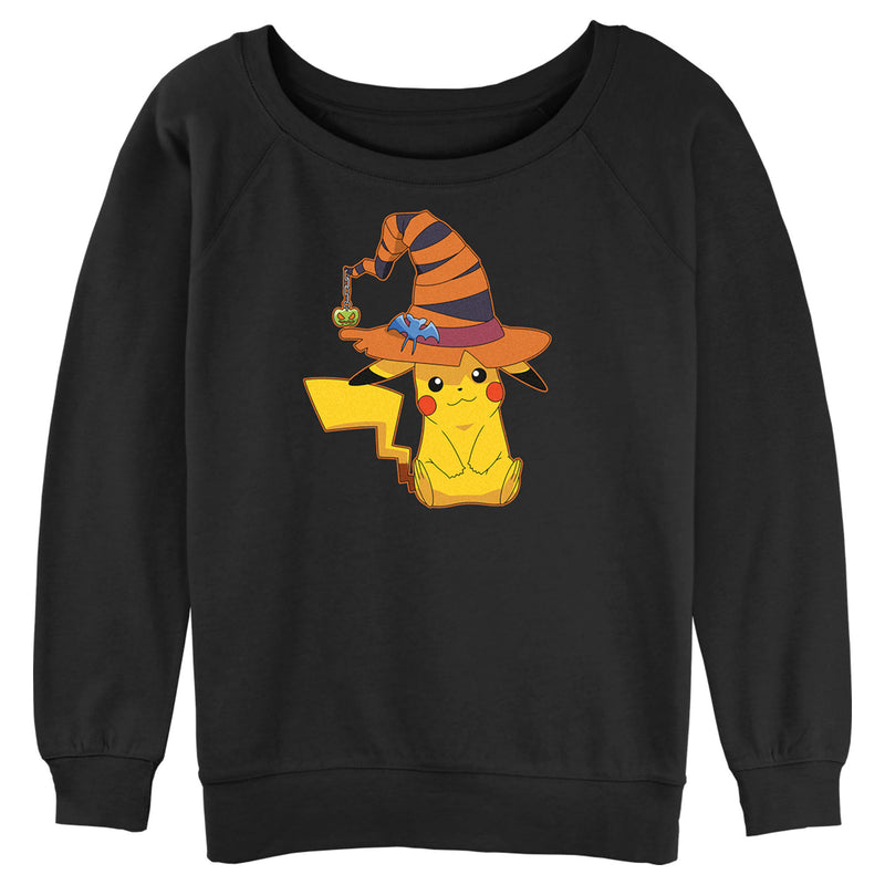 Junior's Pokemon Halloween Pikachu Witch Sweatshirt