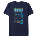 Men's Pokemon Squirtle Retro Grid T-Shirt
