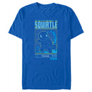Men's Pokemon Squirtle Retro Grid T-Shirt