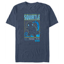 Men's Pokemon Squirtle Retro Grid T-Shirt