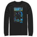 Men's Pokemon Squirtle Retro Grid Long Sleeve Shirt