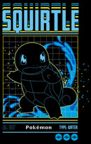 Men's Pokemon Squirtle Retro Grid Long Sleeve Shirt