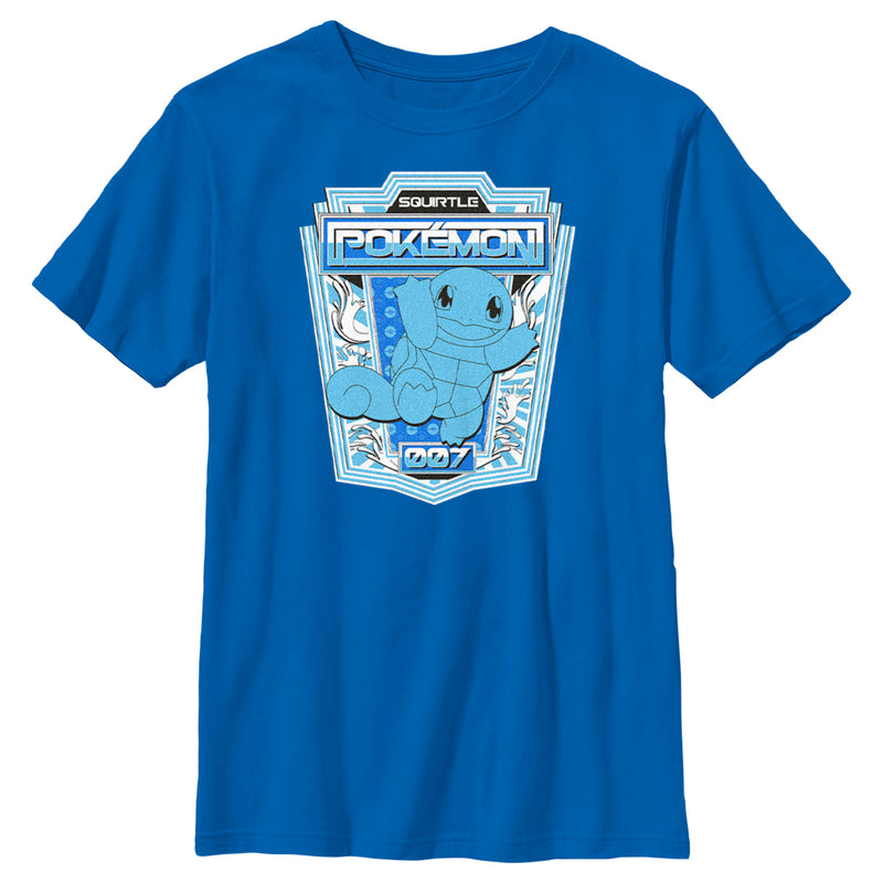 Boy's Pokemon Squirtle Metallic Badge T-Shirt
