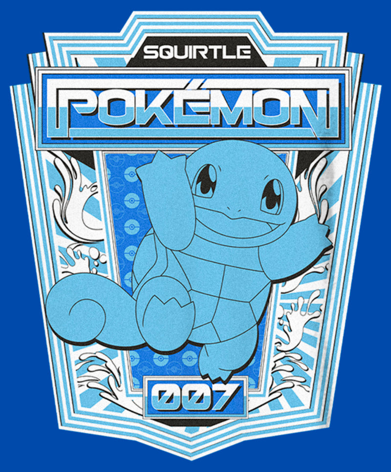 Boy's Pokemon Squirtle Metallic Badge T-Shirt