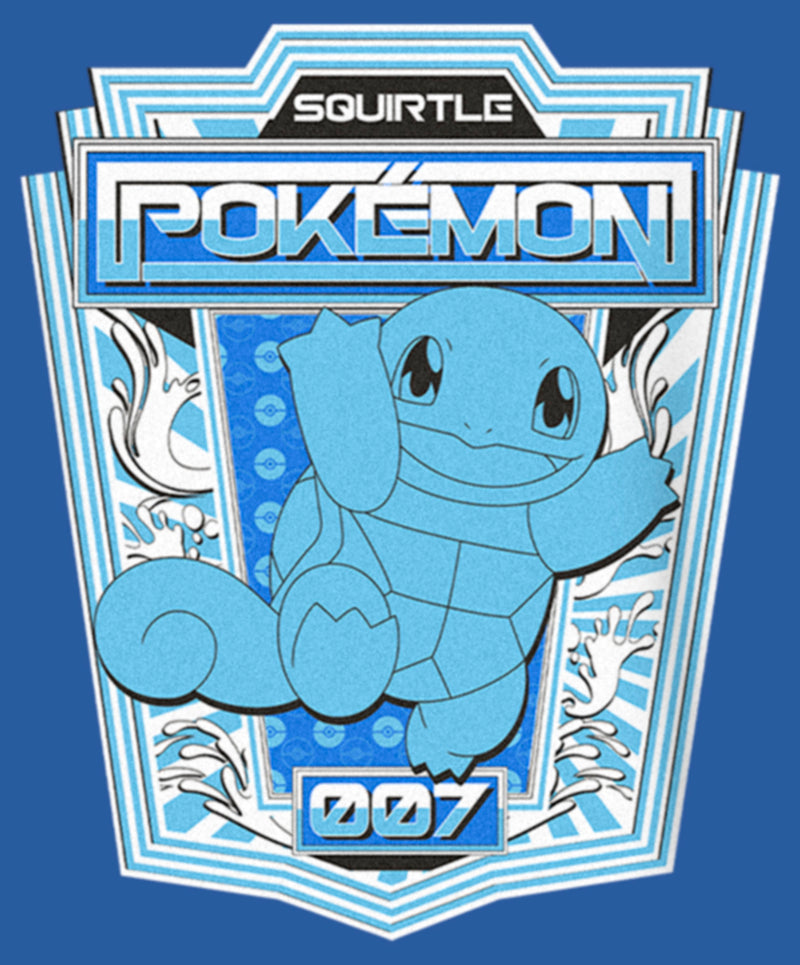 Women's Pokemon Squirtle Metallic Badge Racerback Tank Top