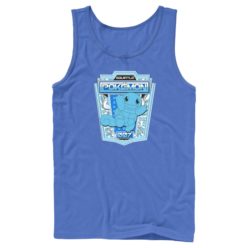 Men's Pokemon Squirtle Metallic Badge Tank Top