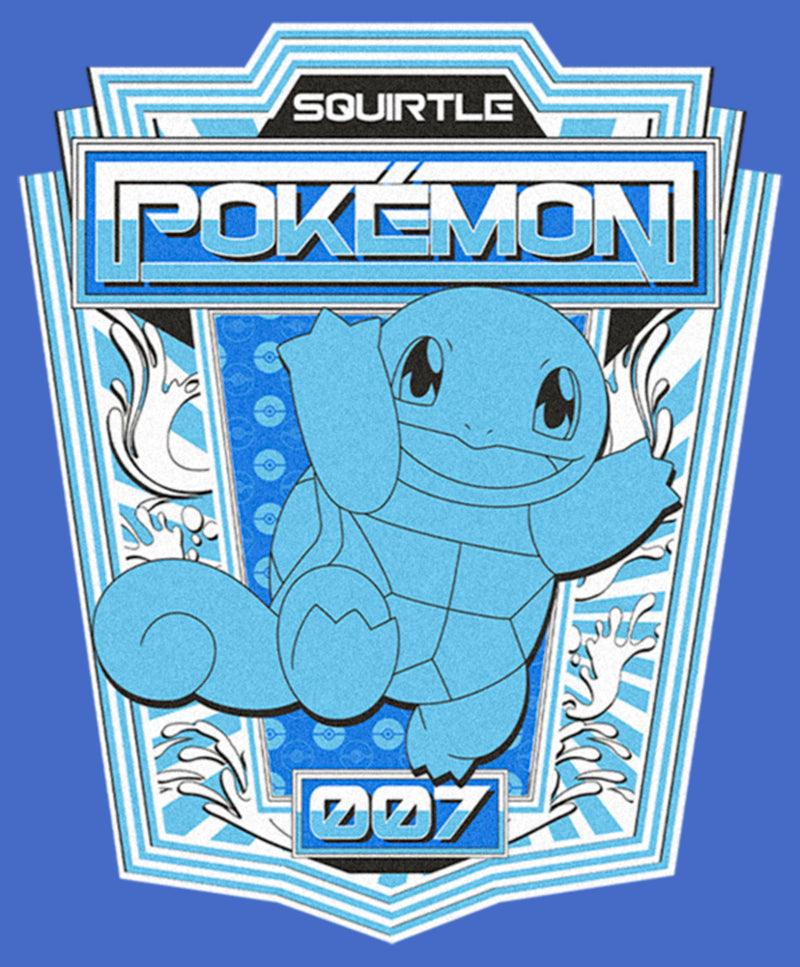 Men's Pokemon Squirtle Metallic Badge Tank Top