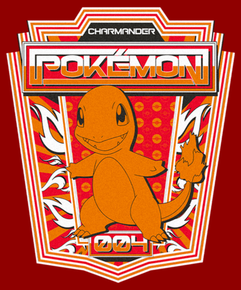 Women's Pokemon Charmander Metallic Badge T-Shirt