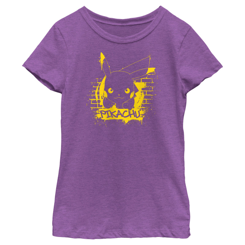 Girl's Pokemon Pikachu Mural T-Shirt