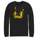 Men's Pokemon Pikachu Mural Long Sleeve Shirt