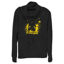 Junior's Pokemon Pikachu Mural Cowl Neck Sweatshirt