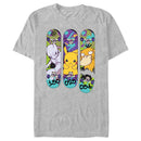 Men's Pokemon Mewtwo, Pikachu, and Psyduck Skateboard Decks T-Shirt