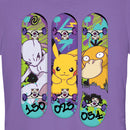 Junior's Pokemon Mewtwo, Pikachu, and Psyduck Skateboard Decks T-Shirt