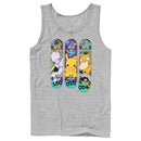 Men's Pokemon Mewtwo, Pikachu, and Psyduck Skateboard Decks Tank Top