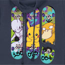 Junior's Pokemon Mewtwo, Pikachu, and Psyduck Skateboard Decks Cowl Neck Sweatshirt