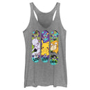 Women's Pokemon Mewtwo, Pikachu, and Psyduck Skateboard Decks Racerback Tank Top