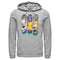 Men's Pokemon Mewtwo, Pikachu, and Psyduck Skateboard Decks Pull Over Hoodie