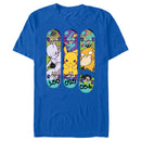 Men's Pokemon Mewtwo, Pikachu, and Psyduck Skateboard Decks T-Shirt