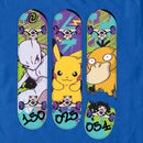 Men's Pokemon Mewtwo, Pikachu, and Psyduck Skateboard Decks T-Shirt