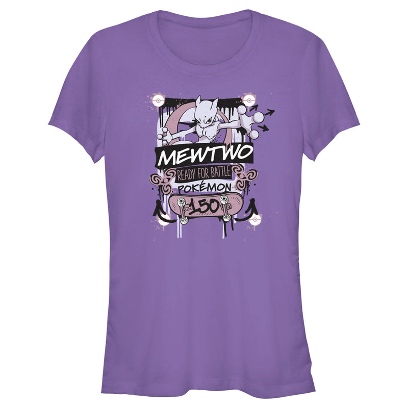 Junior's Pokemon Mewtwo Ready for Battle T-Shirt