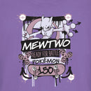 Junior's Pokemon Mewtwo Ready for Battle T-Shirt