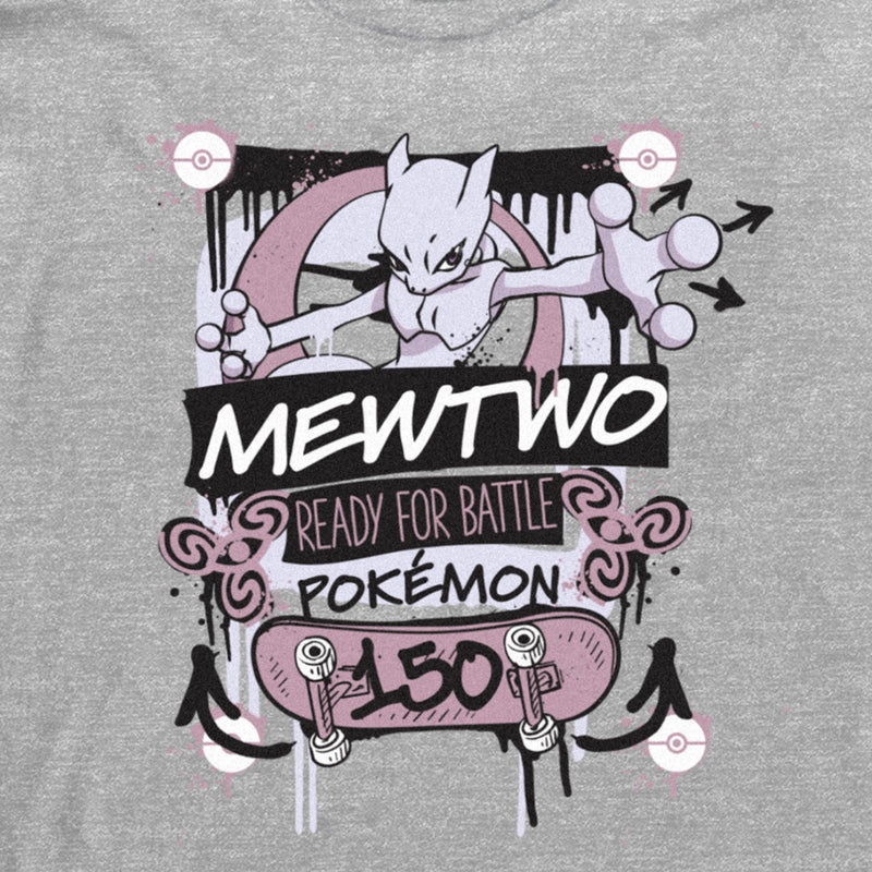 Men's Pokemon Mewtwo Ready for Battle Long Sleeve Shirt