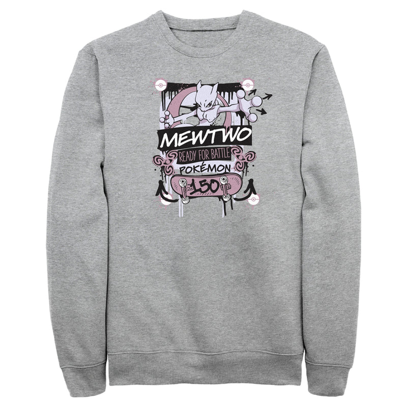 Men's Pokemon Mewtwo Ready for Battle Sweatshirt