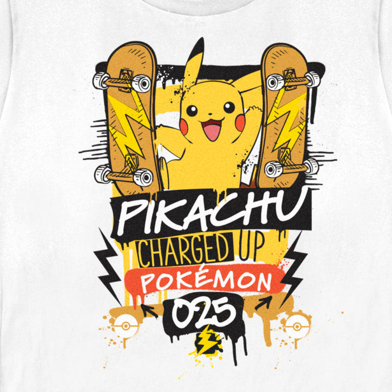 Women's Pokemon Pikachu Charged Up T-Shirt