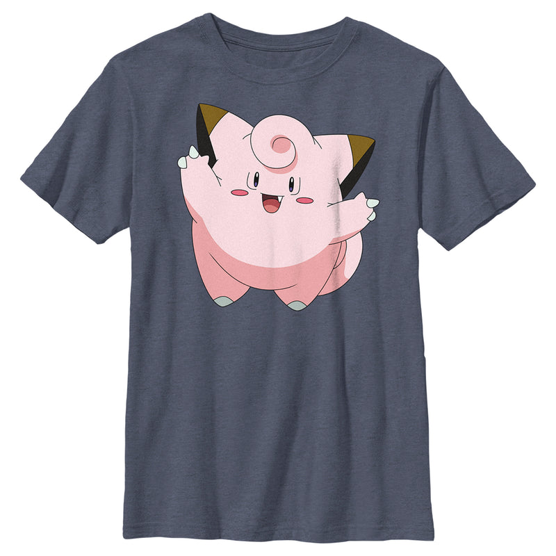 Boy's Pokemon Clefairy Large Portrait T-Shirt