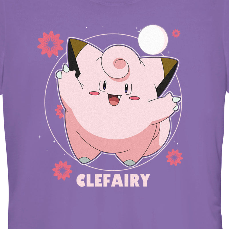 Junior's Pokemon Clefairy Moonlit Dance T-Shirt