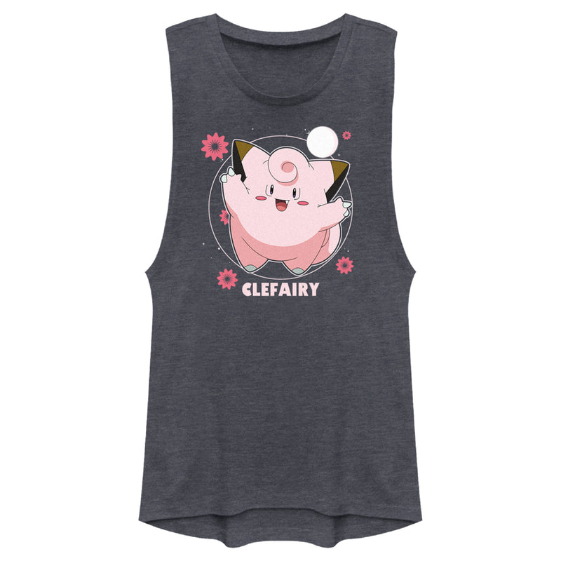 Junior's Pokemon Clefairy Moonlit Dance Festival Muscle Tee