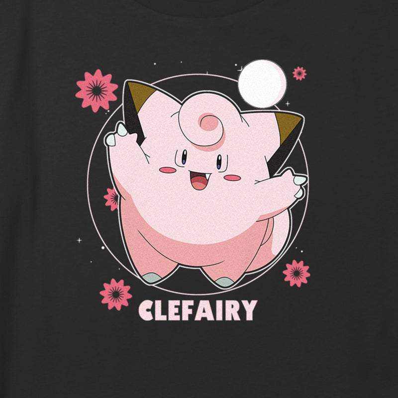 Girl's Pokemon Clefairy Moonlit Dance T-Shirt