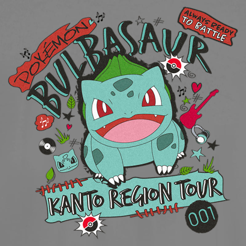 Junior's Pokemon Bulbasaur Kanto Tour T-Shirt