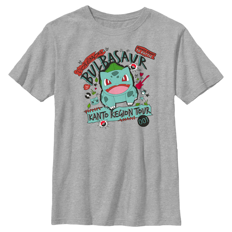 Boy's Pokemon Bulbasaur Kanto Tour T-Shirt