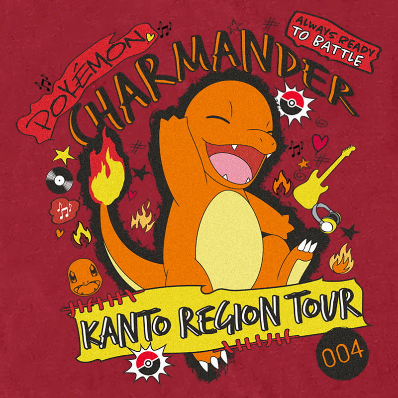 Men's Pokemon Charmander Kanto Tour T-Shirt