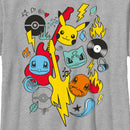 Boy's Pokemon Music Rocks Starters T-Shirt