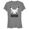 Junior's Pokemon Pikachu Black and White T-Shirt