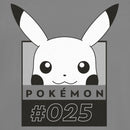 Junior's Pokemon Pikachu Black and White T-Shirt
