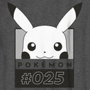 Boy's Pokemon Pikachu Black and White T-Shirt