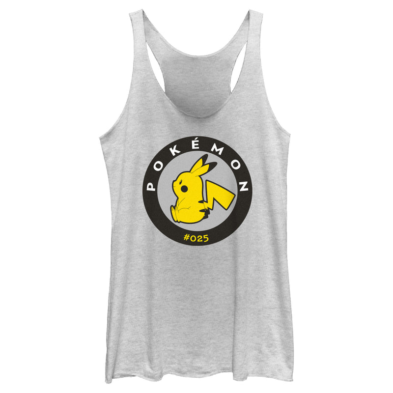 Women's Pokemon Circle Pikachu Racerback Tank Top