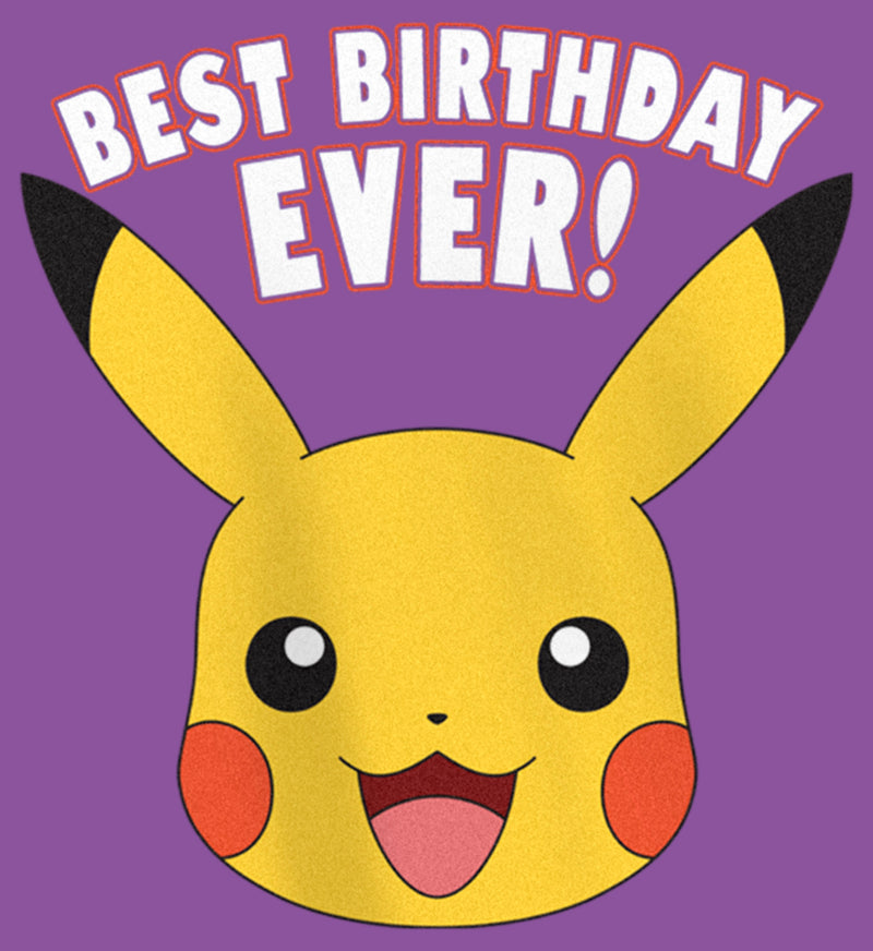 Girl's Pokemon Pikachu Best Birthday Ever T-Shirt