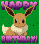 Boy's Pokemon Eevee Happy Birthday T-Shirt