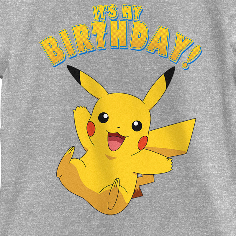 Girl's Pokemon Pikachu It's My Birthday T-Shirt