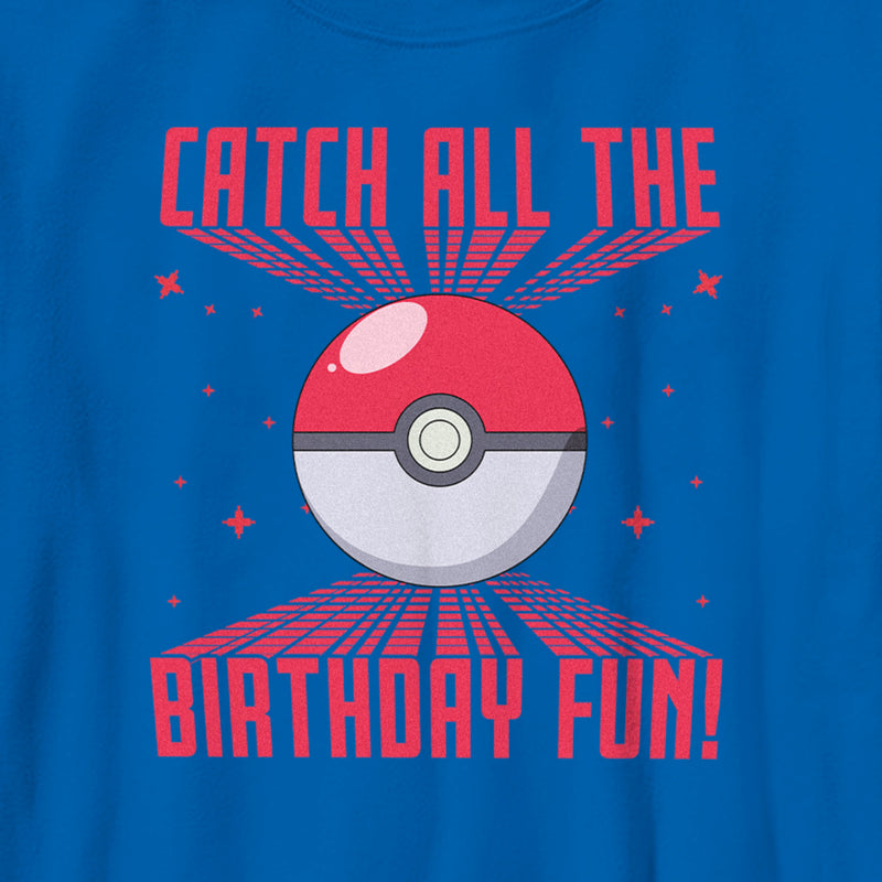 Boy's Pokemon Catch all the Birthday Fun T-Shirt