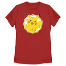 Women's Pokemon Pikachu Circle T-Shirt