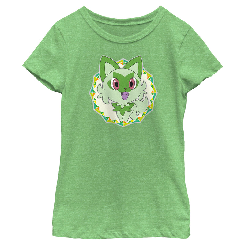 Girl's Pokemon Sprigatito Circle T-Shirt – Fifth Sun