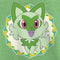 Girl's Pokemon Sprigatito Circle T-Shirt