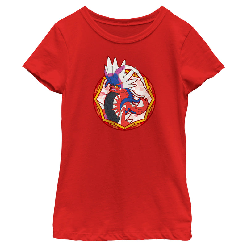 Girl's Pokemon Koraidon Circle T-Shirt