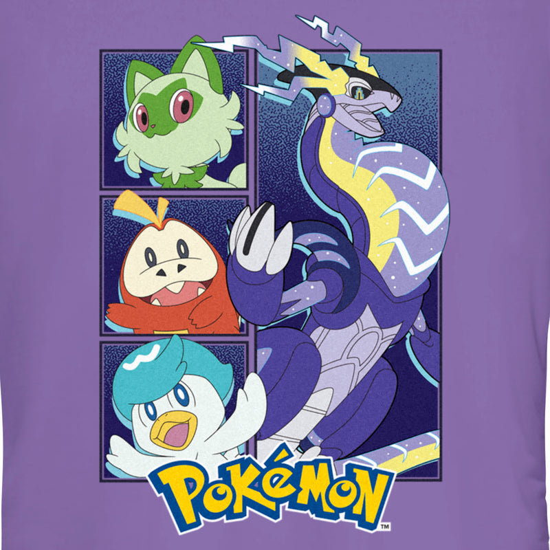 Junior's Pokemon Miraidon Group T-Shirt