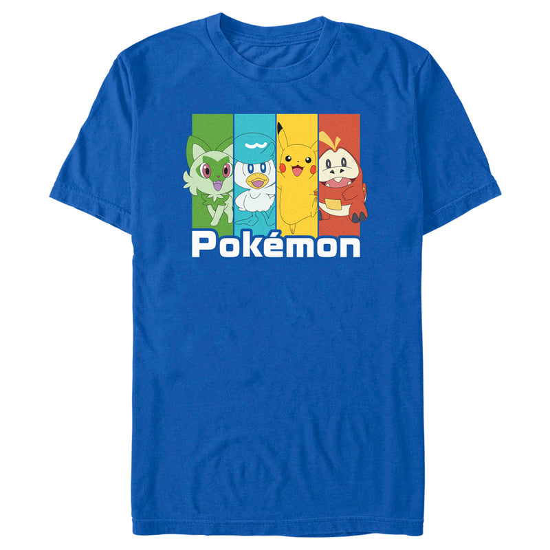 Men's Pokemon Colorful Friends T-Shirt